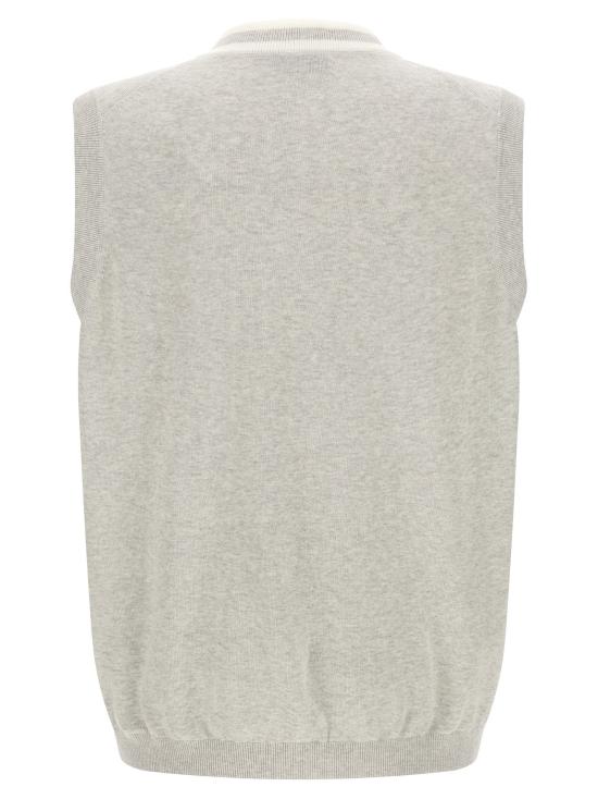  브루넬로 쿠치넬리 베스트 LDM29203607FCI807 GREY - BRUNELLO CUCINELLI