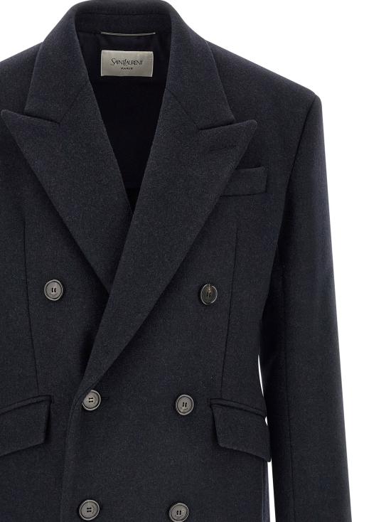  생로랑 코트 LD867515Y1O104140 NAVY - SAINT LAURENT