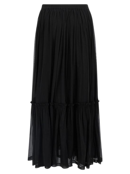  생로랑 스커트 LD823141Y115W1000 BLACK - SAINT LAURENT