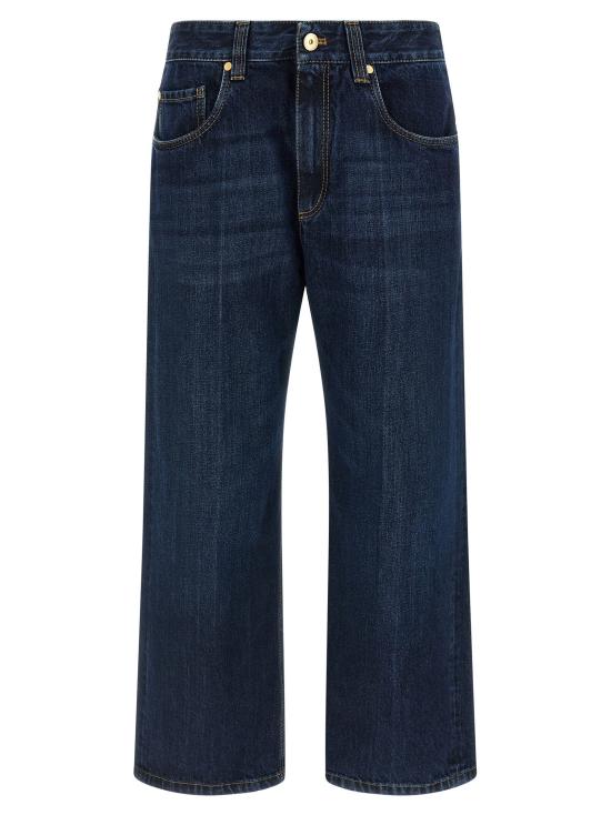  브루넬로 쿠치넬리 데님 팬츠 LDMP095P4008C9370 NAVY