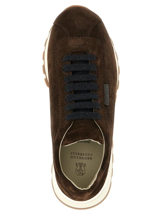  브루넬로 쿠치넬리 스니커즈 LDMZSFG2110PC9885 BROWN - BRUNELLO CUCINELLI
