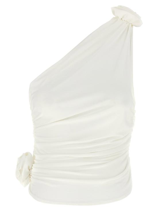  마그다뷰트림 민소매 티셔츠 LD241423CREAM WHITE