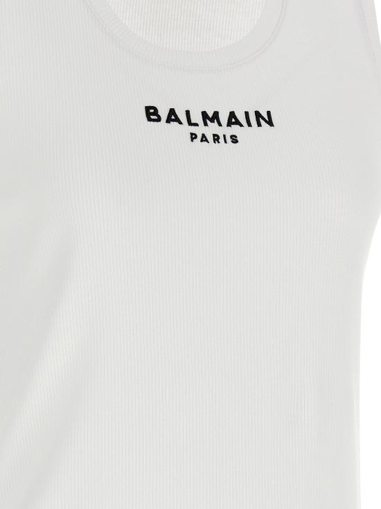  발망 민소매 티셔츠 LDHF1EB075BD10GAB WHITE - BALMAIN