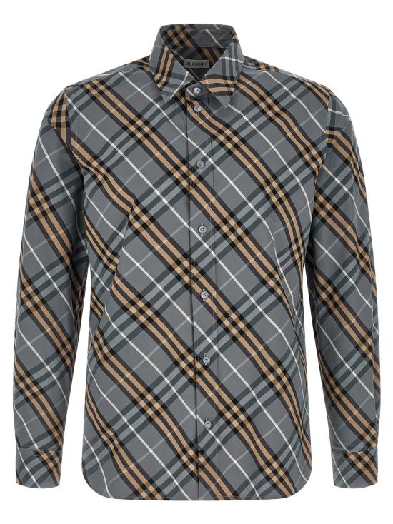  버버리 셔츠 LD8123670WAVEBLUEIPCHECK GREY