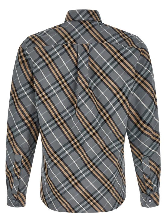  버버리 셔츠 LD8123670WAVEBLUEIPCHECK GREY - BURBERRY