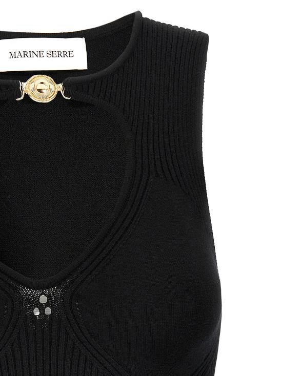  마린세르 민소매 티셔츠 LDWTK058ACKNI0514BK99 BLACK - MARINE SERRE