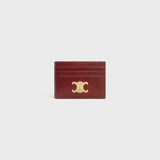  셀린느 명함지갑 SS26F161 10L834GXD 28PO Syrah O S RED
