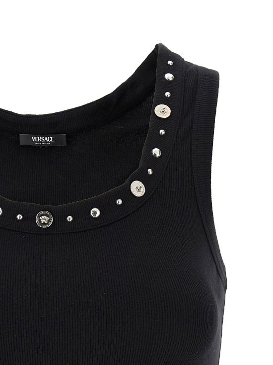  베르사체 민소매 티셔츠 LD10232091A172211B000 BLACK - VERSACE