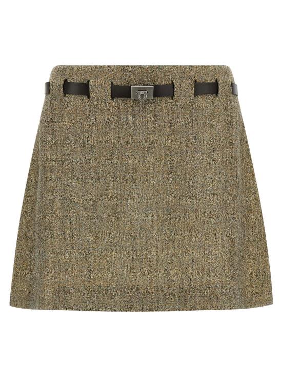  살바토레 페라가모 스커트 LD790509MULTICOLOR TAUPE