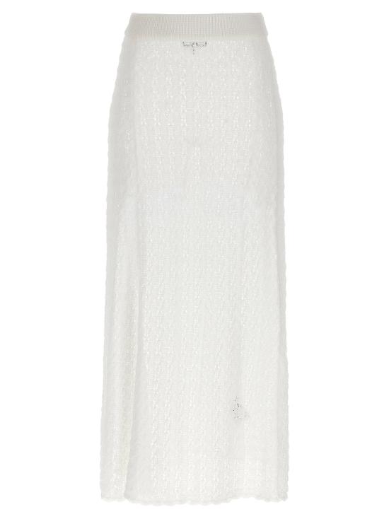  가니 스커트 LDK2546135 WHITE