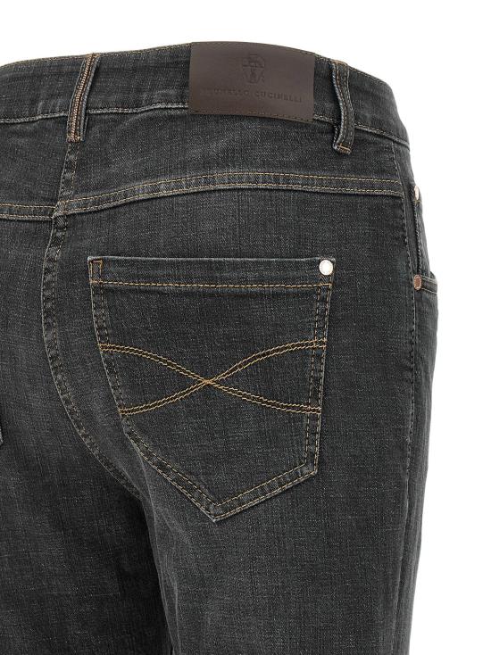  브루넬로 쿠치넬리 데님 팬츠 LDMB065P5679C8341 GREY - BRUNELLO CUCINELLI