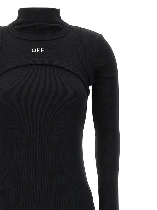  오프화이트 점프수트 LD2FU00681TW003W003 BLACK - OFF WHITE