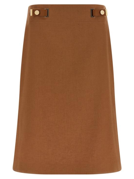  펜디 스커트 LDFQ7751AWAIF1WX4 TOBACCO BROWN