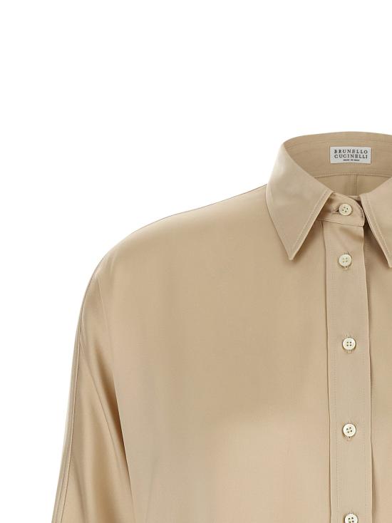  브루넬로 쿠치넬리 셔츠 LDM0C59MQ606C9643 BEIGE - BRUNELLO CUCINELLI