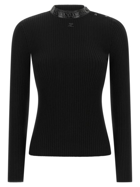  쿠레쥬 스웨터 LD326MPU285FI00019999 BLACK