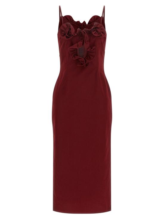  마그다뷰트림 원피스 LD653726BORDEAUX BURGUNDY