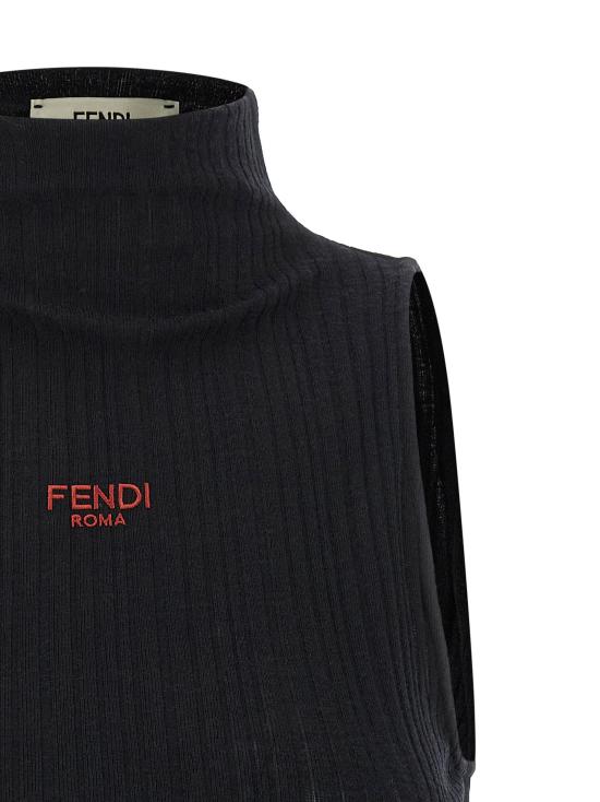  펜디 민소매 티셔츠 LDFS9740AVFEF0GME BLACK - FENDI