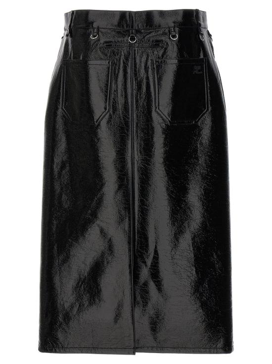  쿠레쥬 스커트 LD124CJU155VY00149999 BLACK - COURREGES