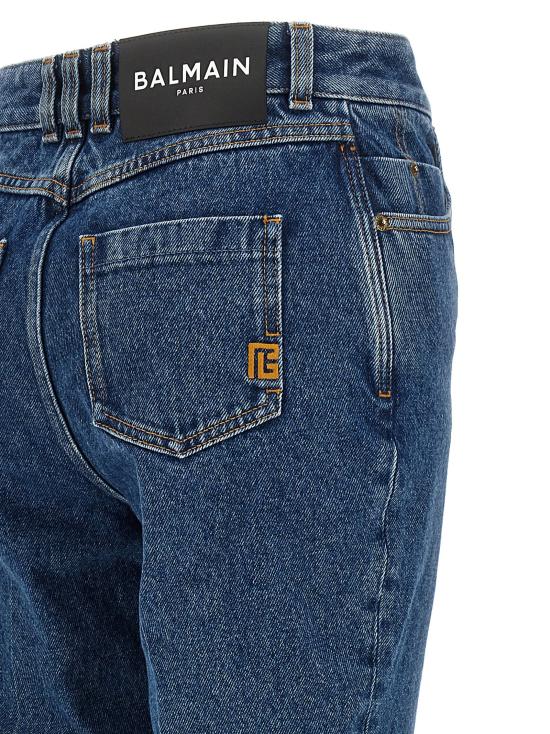  발망 데님 팬츠 LDGF1MI070DG086EX BLUE - BALMAIN