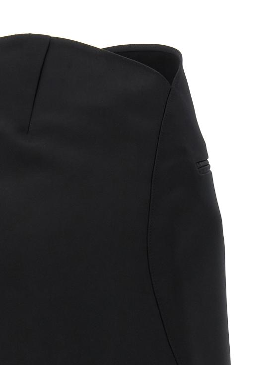  쿠레쥬 스커트 LD325CJU283PL01629999 BLACK - COURREGES