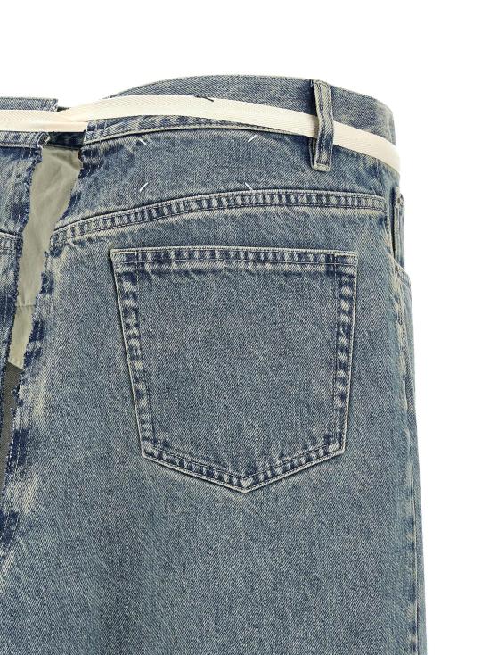  마르지엘라 스커트 LDS29MI0010M30066962 BLUE - MAISON MARGIELA
