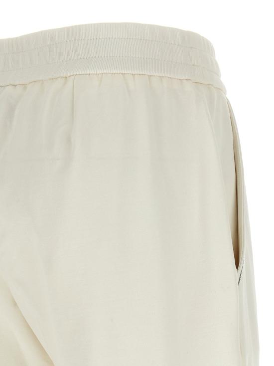  브루넬로 쿠치넬리 트레이닝/조거 팬츠 LDMH827FB799C600 CREAM - BRUNELLO CUCINELLI