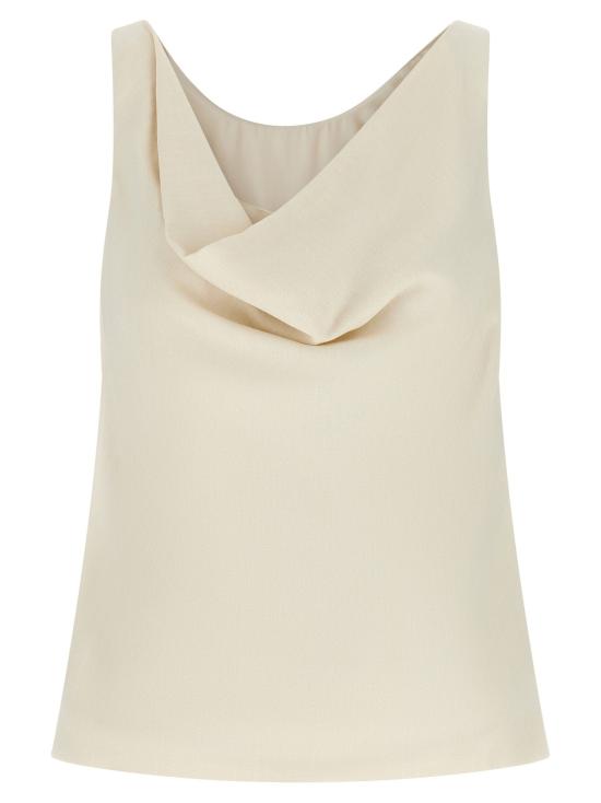  브루넬로 쿠치넬리 민소매 티셔츠 LDMH126TR31C579 IVORY