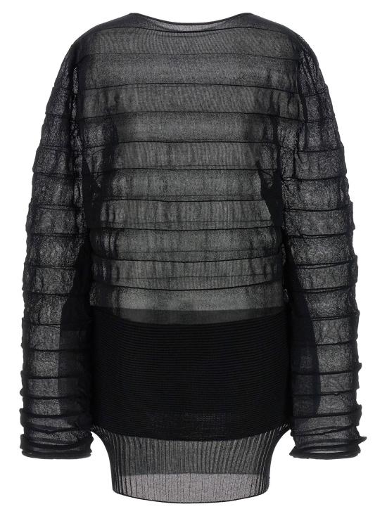  이세이 미야케 스웨터 LDIM58KN30915 BLACK - ISSEY MIYAKE