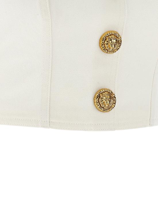  발망 민소매 티셔츠 LDGF1AD214DG140FC WHITE - BALMAIN