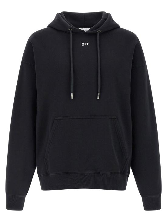  오프화이트 후드 티셔츠 LDOMBB085S26FLE00G00010001 BLACK