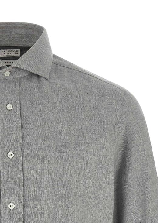  브루넬로 쿠치넬리 셔츠 LDMY6370627C045 GRAY - BRUNELLO CUCINELLI