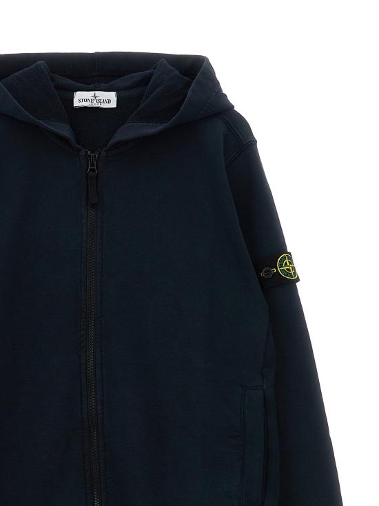  스톤 아일랜드 후드 티셔츠 LDL1S166100004S0040V0020 BLACK - STONE ISLAND