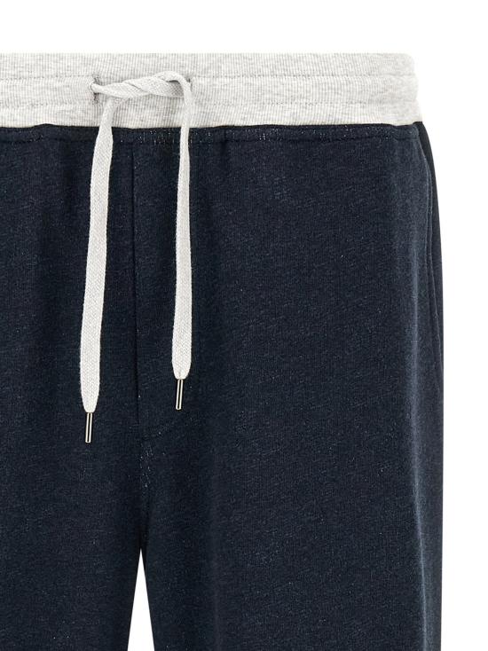  브루넬로 쿠치넬리 트레이닝/조거 팬츠 LDMR8313381GCD649 NAVY - BRUNELLO CUCINELLI