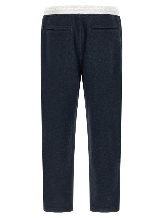  브루넬로 쿠치넬리 트레이닝/조거 팬츠 LDMR8313381GCD649 NAVY - BRUNELLO CUCINELLI