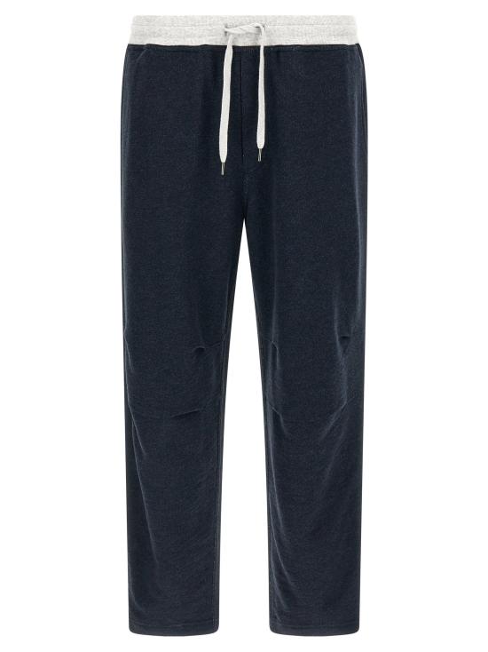  브루넬로 쿠치넬리 트레이닝/조거 팬츠 LDMR8313381GCD649 NAVY