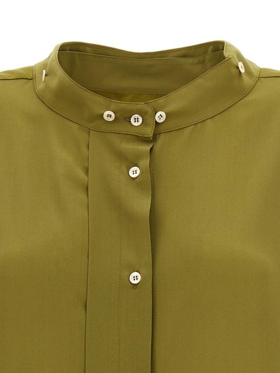  제지아 셔츠 LDMJD3044141BIKHAKISILK OLIVE - JEJIA