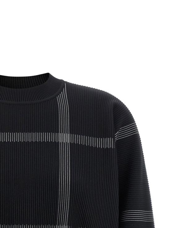  플리츠플리즈 스웨터 LDPP66KK82115 BLACK - PLEATS PLEASE