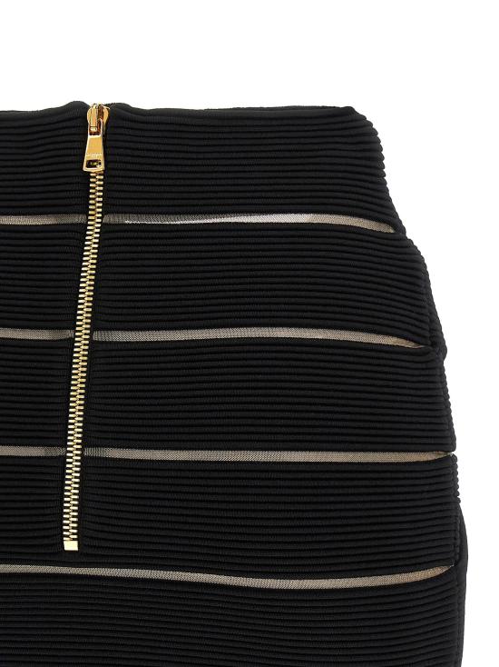  발망 스커트 LDGF0LBB48KJ750PA BLACK - BALMAIN