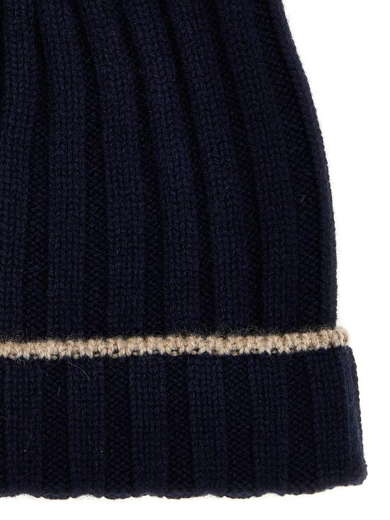  브루넬로 쿠치넬리 비니 LDM2240900CU715 NAVY - BRUNELLO CUCINELLI