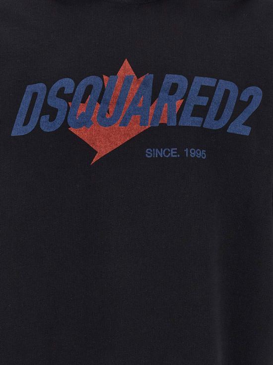  디스퀘어드2 후드 티셔츠 LDS74GU0951D25029900 BLACK - DSQUARED2