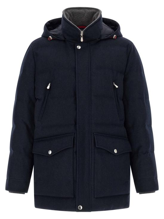  브루넬로 쿠치넬리 코트 LDMM4701823CYG13 NAVY