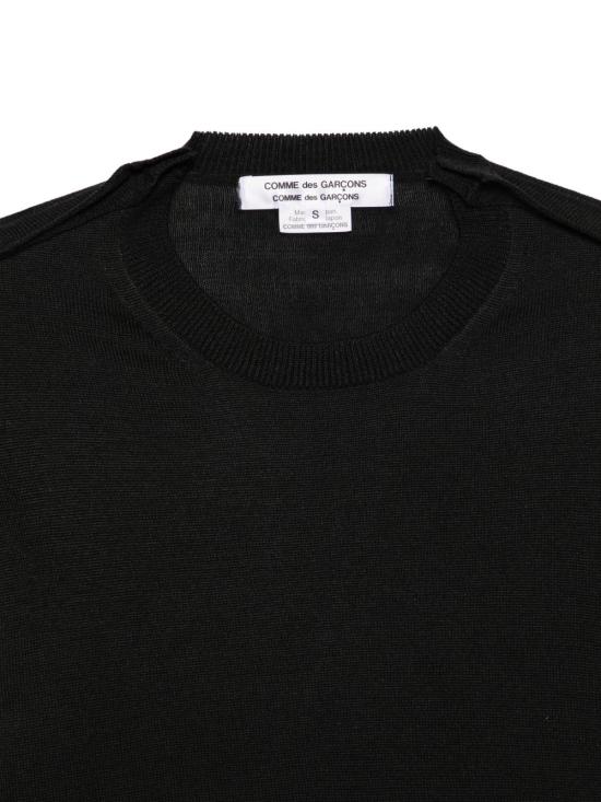 26FW 꼼마꼼마 스웨터 RRN514 BLACK - COMME COMME