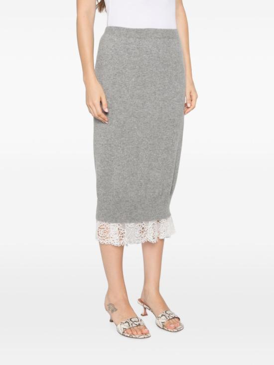  에르마노 설비노 스커트 D492O308APPYUN1704 AI26 GREY - ERMANNO SCERVINO