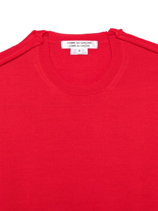 26FW 꼼마꼼마 스웨터 RRN515 4 RED - COMME COMME