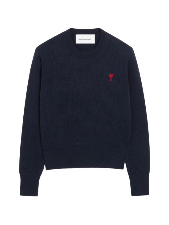  아미 ADC 자수 크루넥 스웨터 FKS826001414 AI26 NAVY