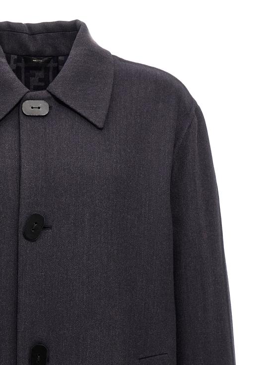  펜디 코트 LDFF0816ASCMF0UV2 CHARCOAL - FENDI