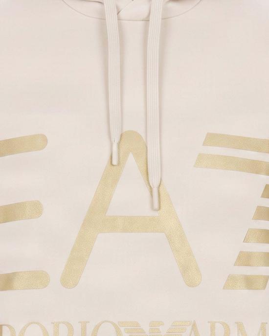 26FW 엠포리오 아르마니 후드 티셔츠 7M002202AF27189U1079 WHITE - EMPORIO ARMANI