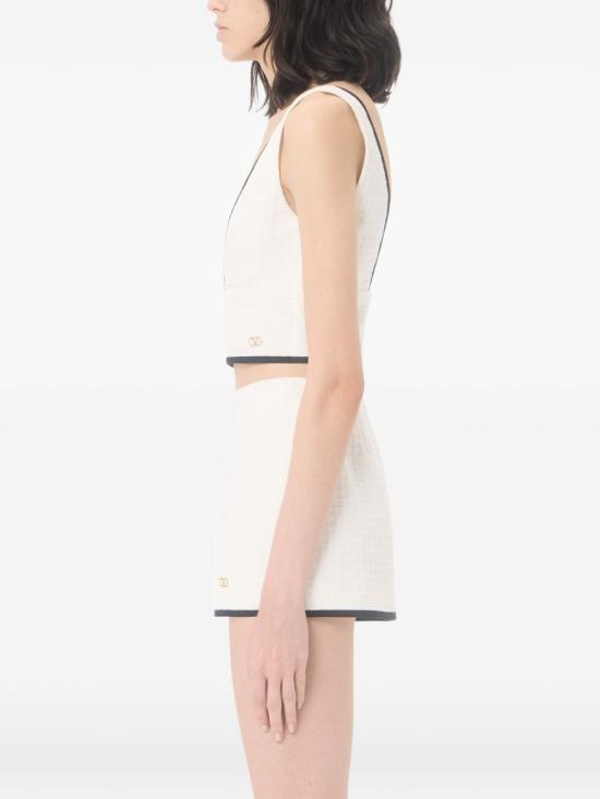  발렌티노 가라바니 민소매 티셔츠 BAEC45ACVCBJ AI26 WHITE - VALENTINO GARAVANI