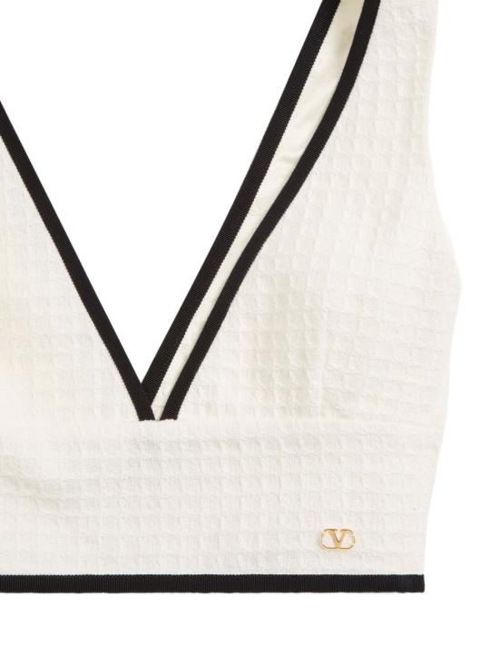  발렌티노 가라바니 민소매 티셔츠 BAEC45ACVCBJ AI26 WHITE - VALENTINO GARAVANI