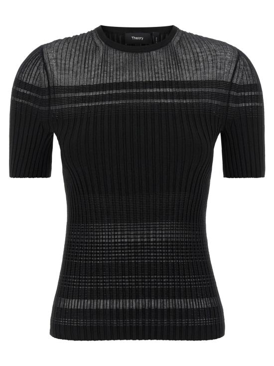  띠어리 탑 LDP0616704001 BLACK